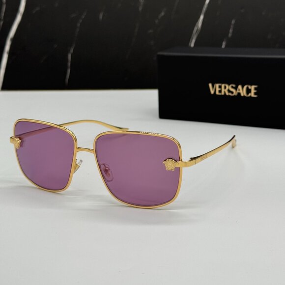 NEW VERSACE VE2282 1002/AK WOMEN SUNGLASSES GOLD/PINK VE2282 1002AK EYEWEAR main image 11